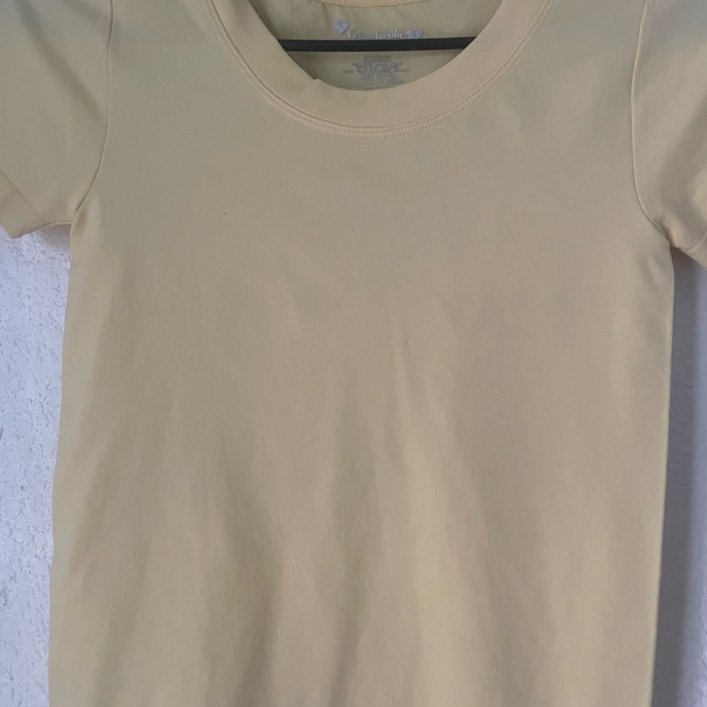 Cotton Candy Yellow Short Sleeve Tee